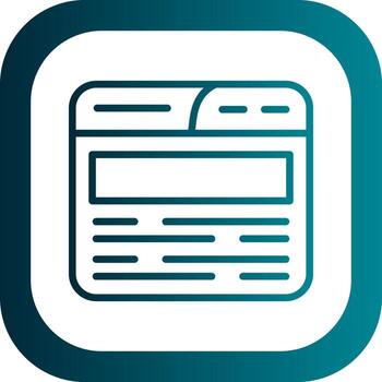 Web Browser Vector Icon Design