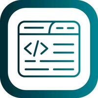 Web Coding Vector Icon Design