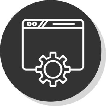 diseño de icono de vector de navegador