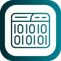 Binary Code Vector Icon Design