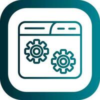 Website Setting Vector Icon Design