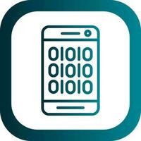 diseño de icono de vector de código binario