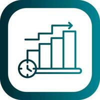 Bar Chart Vector Icon Design