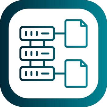 Database File Vector Icon Design