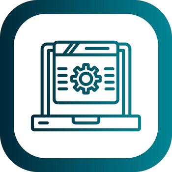 diseño de icono de vector de programación