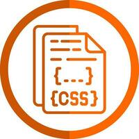 diseño de icono de vector de archivo css