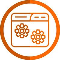 Website Setting Vector Icon Design