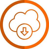 Cloud Download Vector Icon Design