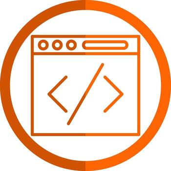 Coding Vector Icon Design
