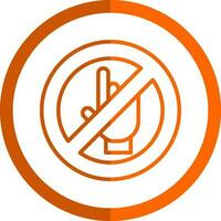 Do Not Touch Vector Icon Design