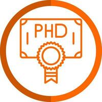 Phd Vector Icon Design