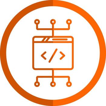 codificación vector icono diseño