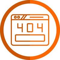 404 Error Vector Icon Design