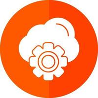 Cloud Settings Vector Icon Design