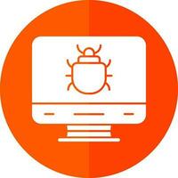 Computer Bug Vector Icon Design