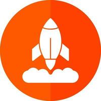 Rocket Launch Vector Icon Design