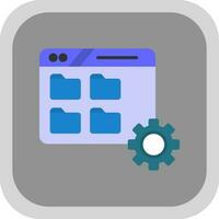 Folder Management Vector Icon Design