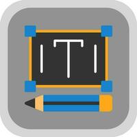 Edit Text Vector Icon Design