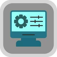 Web Management Vector Icon Design