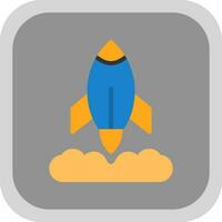 Rocket Launch Vector Icon Design