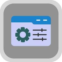 Web Management Vector Icon Design