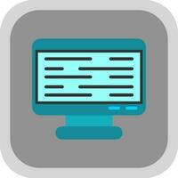 Monitor Screen Vector Icon Design