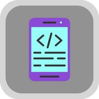 App coding Vector Icon Design