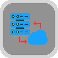 Cloud Server Vector Icon Design
