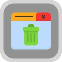 Trash Can Vector Icon Design