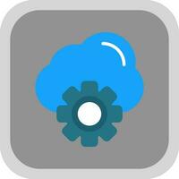 nube ajustes vector icono diseño