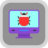 Computer Bug Vector Icon Design