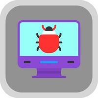 Computer Bug Vector Icon Design