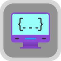 diseño de icono de vector de programación