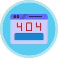 404 Error Vector Icon Design