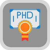 Phd Vector Icon Design