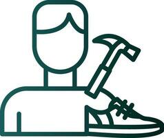 Shoemaker Vector Icon Design