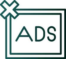 Remove ads Vector Icon Design