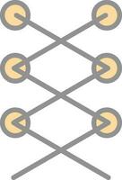 Shoe laces Vector Icon Design