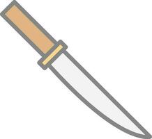 diseño de icono de vector de cuchillo