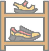 Shoe rack Vector Icon Design