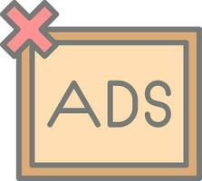 Remove ads Vector Icon Design