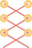 Shoe laces Vector Icon Design