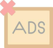 Remove ads Vector Icon Design