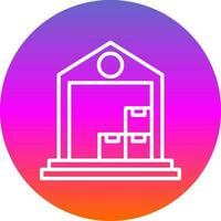 Warehouse Vector Icon Design