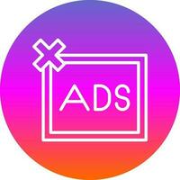 Remove ads Vector Icon Design