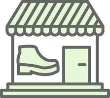 diseño de icono de vector de tienda de zapatos