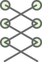 Shoe laces Vector Icon Design