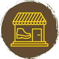 diseño de icono de vector de tienda de zapatos