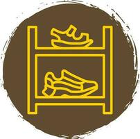 Shoe rack Vector Icon Design