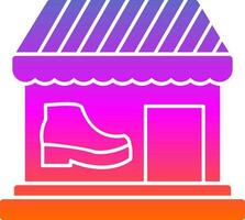 diseño de icono de vector de tienda de zapatos